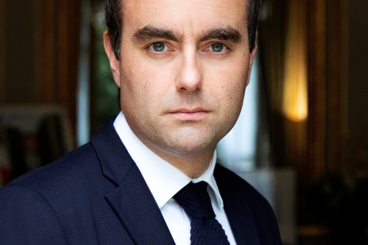 Official portrait of Sébastien Lecornu (French Minister of the Armed Forces des Armées) ©Patrice Normand/Leextra