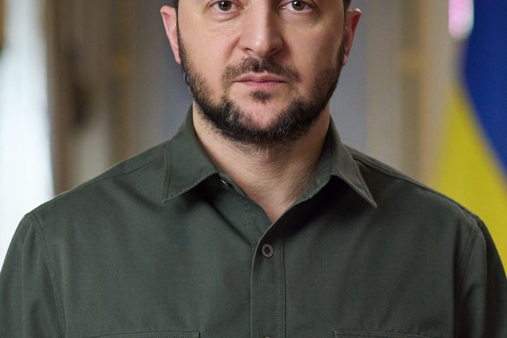 Official portrait of Ukrainian President Volodymyr Zelenskyy.